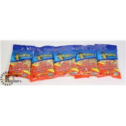 5 BAGS OF PLANTERS SALTED COCKTAIL PEANUTS
