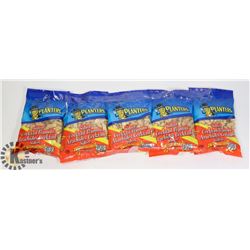 5 BAGS OF PLANTERS SALTED COCKTAIL PEANUTS