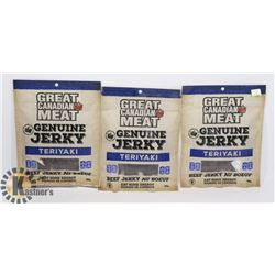 3 BAGS OF TERIYAKI BEEF JERKY