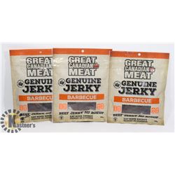 3 BAGS OF BARBECUE BEEF JERKY