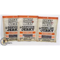 3 BAGS OF BARBECUE BEEF JERKY