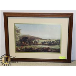 ORIGINAL ARTWORK FRAMED & MATTED TITLED SUMMER