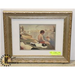 GOLD CARVED ART FRAME