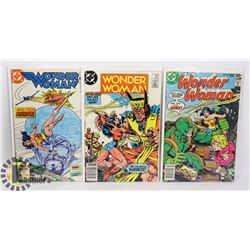 3 VINTAGE WONDER WOMAN COMICS