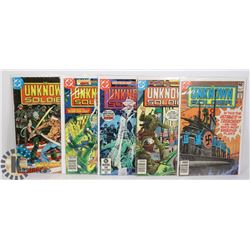 4 VINTAGE THE UNKNOWN SOLDIER COMICS