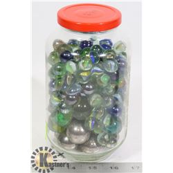 JAR OF OLD MARBLES