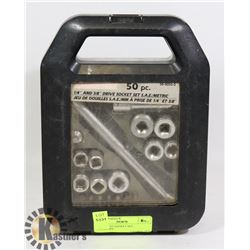 50 PC DRIVE SOCKET SET SAE/METRIC