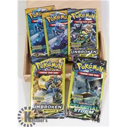 5 SEALED POKEMON BOOSTER PACKS
