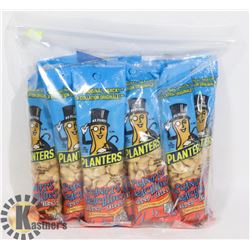 12 BAGS OF PLANTERS SALTED PEANUTS