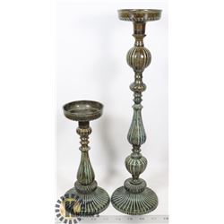 CANDLE STICKS- METAL DECORATIVE CONTEMPORARY