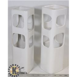 TORRE & TAGUS BRAND VASES X 2