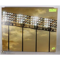 DODGER STADIUM LIGHTS CANVAS PICTURE