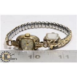 RODANIA 10KT GP ELCO BOTH 17 JEWEL WATCHES