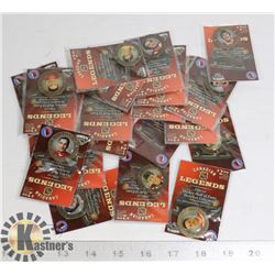 COMPLETE SET OF 22 NHL HOCKEY LEGEND COINS