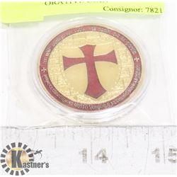 KNIGHTS TEMPLAR RED CROSS COMMEMORATIVE TOKEN