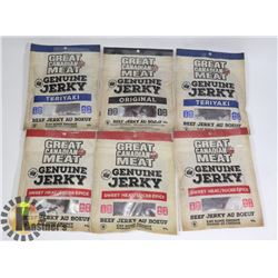 6 ASSORTED BAG OF BEEF JERKY