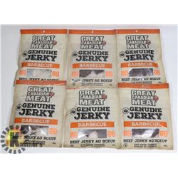 6 BAGS OF BARBECUE BEEF JERKY
