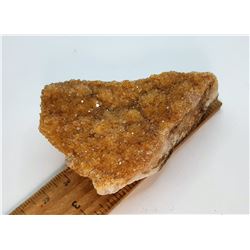 1)  CITRINE DRUZY MINERAL SPECIMEN