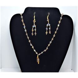 10)  SET OF GOLDEN IRIDESCENT 36"