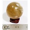Image 1 : #98-YELLOW CITRINE SPHERE BALL 41.3mm + STAND