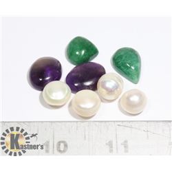 #161-EMERALD/ AMETHYST/ FRESH WATER PEARL