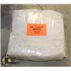 Image 1 : 25LB BAG OF WHITE WIPERS (RAGS)