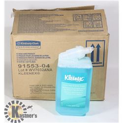 CASE OF 6 ONE LITER BOTTLES OF KLEENEX FOAM HAIR