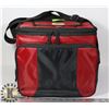 Image 1 : RED & BLACK ESCORT INSULATED LUNCH BAG
