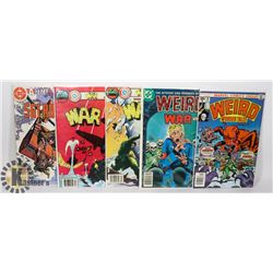 WEIRD AND WAR TALES COMIC BOOKS.