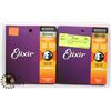 Image 1 : TWO NEW 6 STRING SETS ELIXIR 80-20 ACOUSTIC