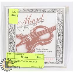NEW MENZEL VIOLIN STRINGS STEEL