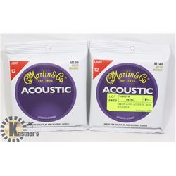 TWO MARTIN & CO. ACOUSTIC 80-20 BRONZE LIGHT 6