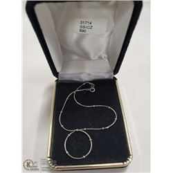 .925 SILVER ANKLET CHAIN WITH BALL