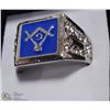 Image 1 : MENS MASONIC RING SIZE 11