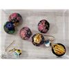 Image 1 : 4 X EARING SETS MELIFIORI ITALIAN VENETIAN BEADS