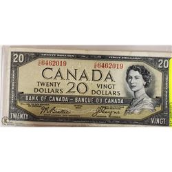 CAD 1954 DEVILS FACE $20 BILL