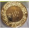 Image 1 : GOLD PLATED SILVER COIN 333GRAMS