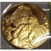 Image 2 : GOLD PLATED SILVER COIN 333GRAMS