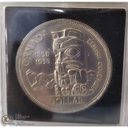 1958 TOTEM POLE SILVER DOLLAR