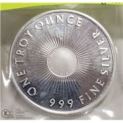 TROY OUNCE SILVER .999 COIN