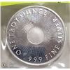 Image 1 : TROY OUNCE SILVER .999 COIN