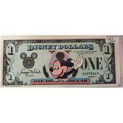 ORIGINAL DISNEY DOLLAR WITH ENVELOPE