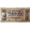 Image 1 : 'DJANGO'' SCREEN USED CANAL BANK $10 NOTE