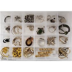 3 R0WS OF .925 SILVER JEWELRY & 1 ROW GOLD COLOR
