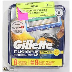 GILLETTE FUSION PROGLIDE 5 POWER REPLACEMENT HEADS