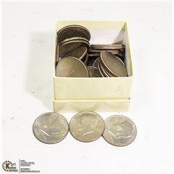 LOT OF ASSORTED US HALF DOLLAR COINS