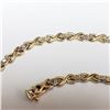 Image 2 : 34) 18KT YELLOW AND WHITE GOLD DIAMOND BRACELET