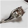 Image 2 : 40) 14KT WHITE GOLD FANCY COLORED DIAMOND RING