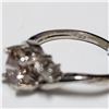 Image 5 : 40) 14KT WHITE GOLD FANCY COLORED DIAMOND RING