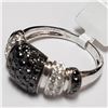 Image 4 : 37) 14KT WHITE GOLD FANCY COLOR BLACK DIAMOND RING